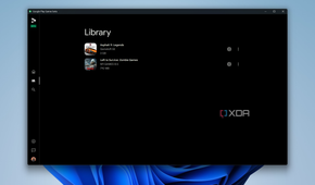 Screenshot of the library section in Google Play Games on PC