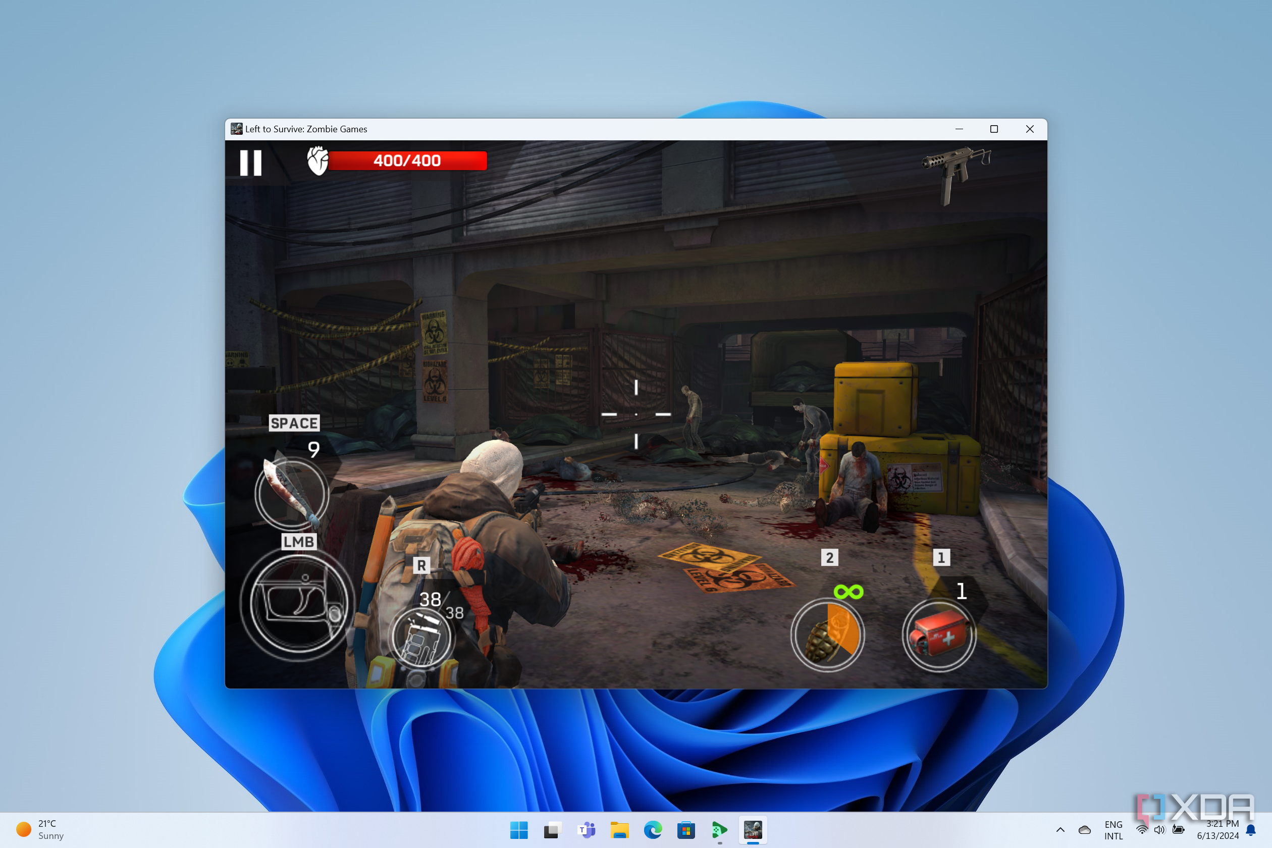 Google Play Games on PC running Left to Survive