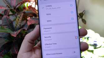 A photo of person showing a guest network set up on a smartphone