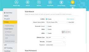Set guest WI-Fi TP-Link Archer BE800