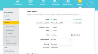 Set guest WI-Fi TP-Link Archer BE800
