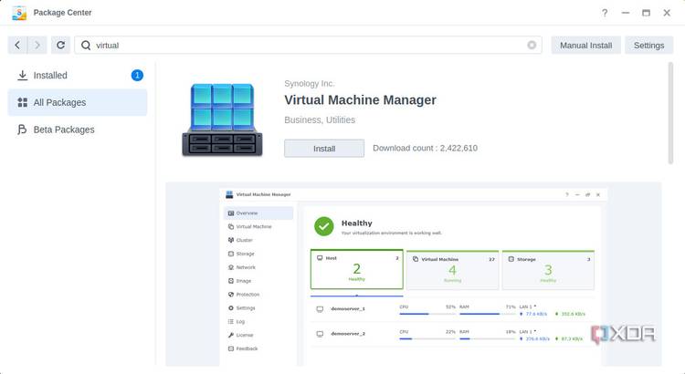Installing Synology Virtual Machine Manager