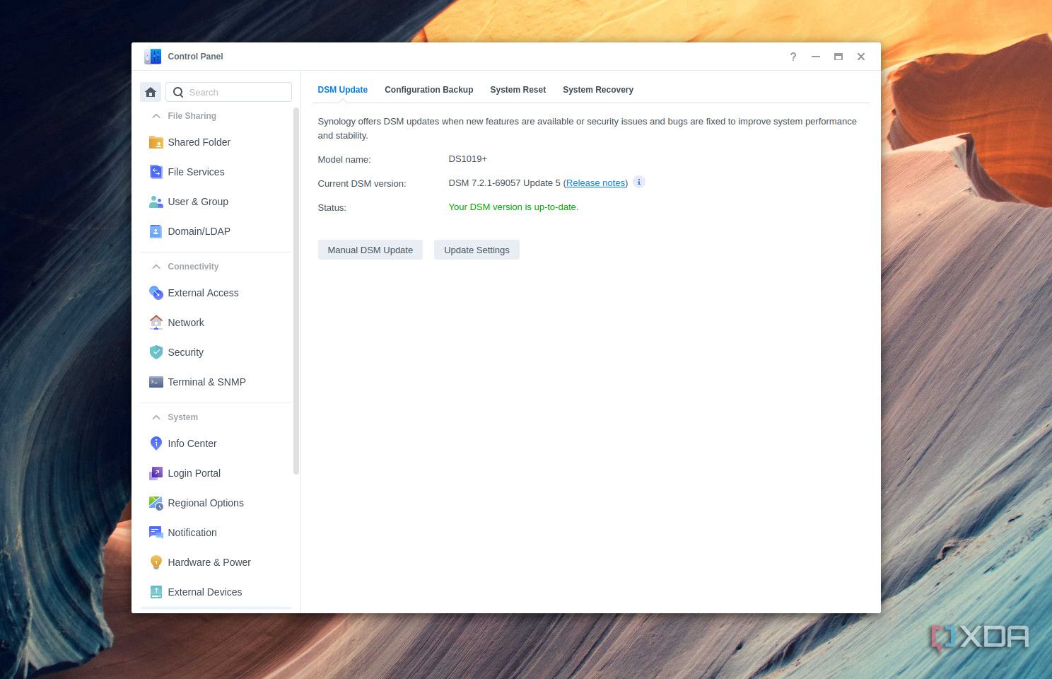 Checking for Synology DSM 7 updates