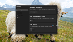 Screenshot of Twinkle Tray settings window showing display settings
