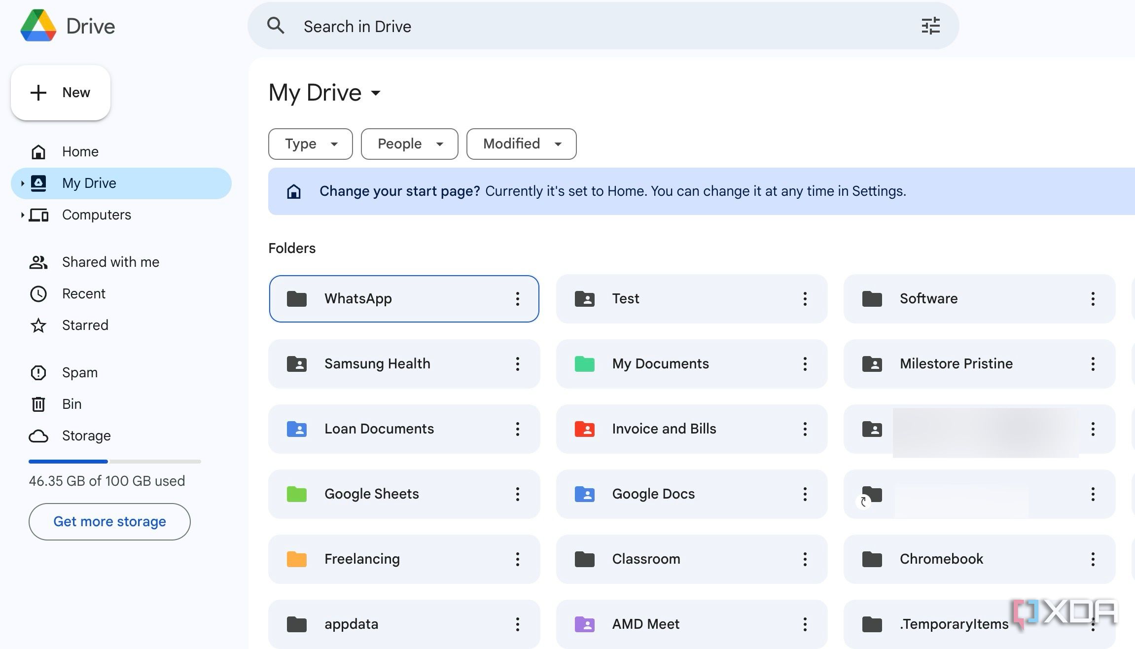 Google Drive folders