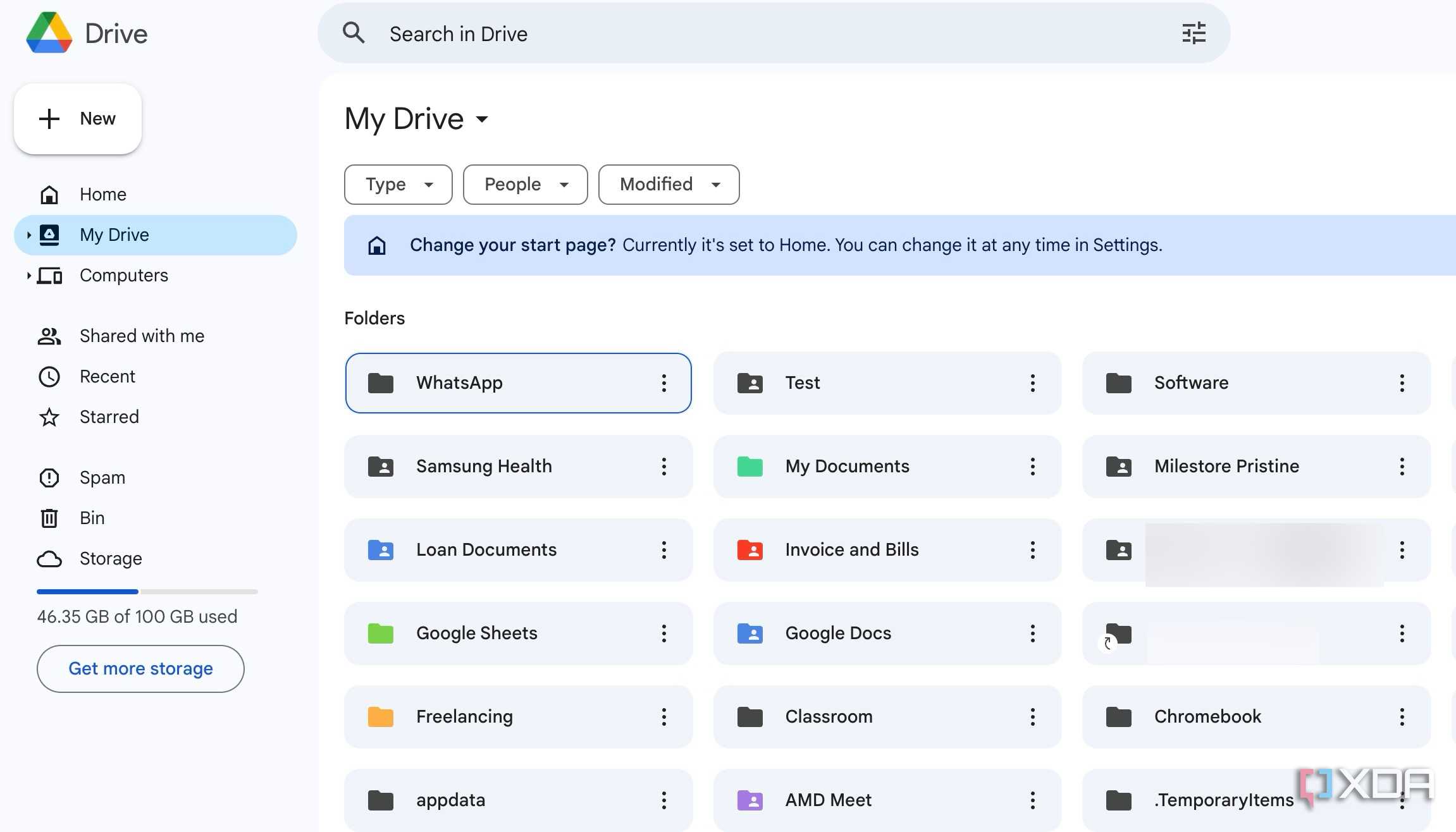 Google Drive folders