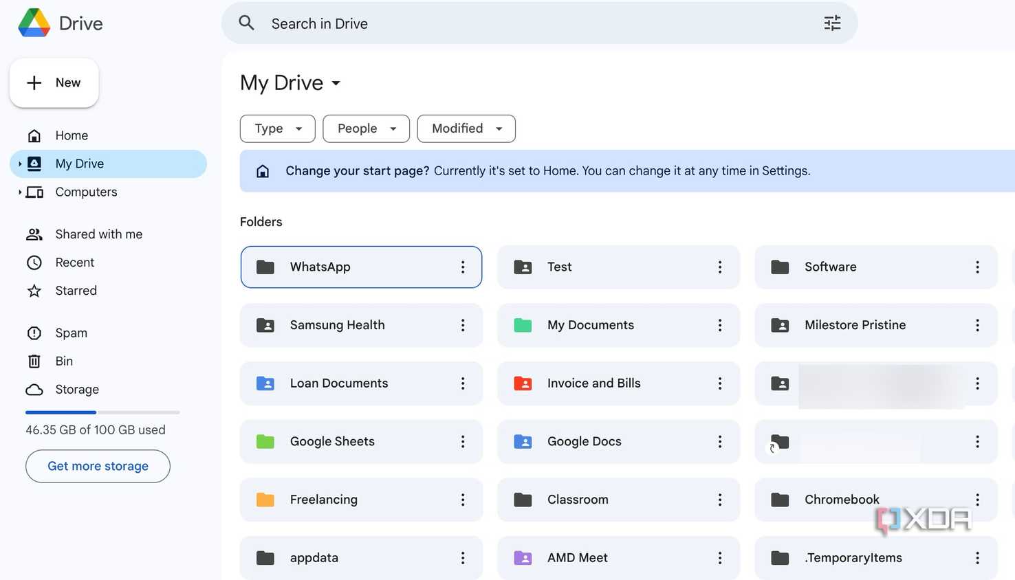 Google Drive folders