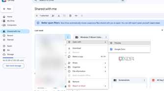 Google Drive sharing