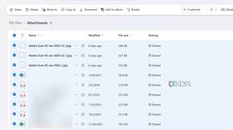 OneDrive files