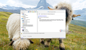 Screenshot of the Winaero Tweaker settings for enabling stickers on the desktop
