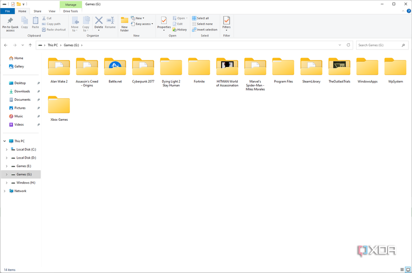 Resizing folder icons in Windows 11 with keyboard shortcuts