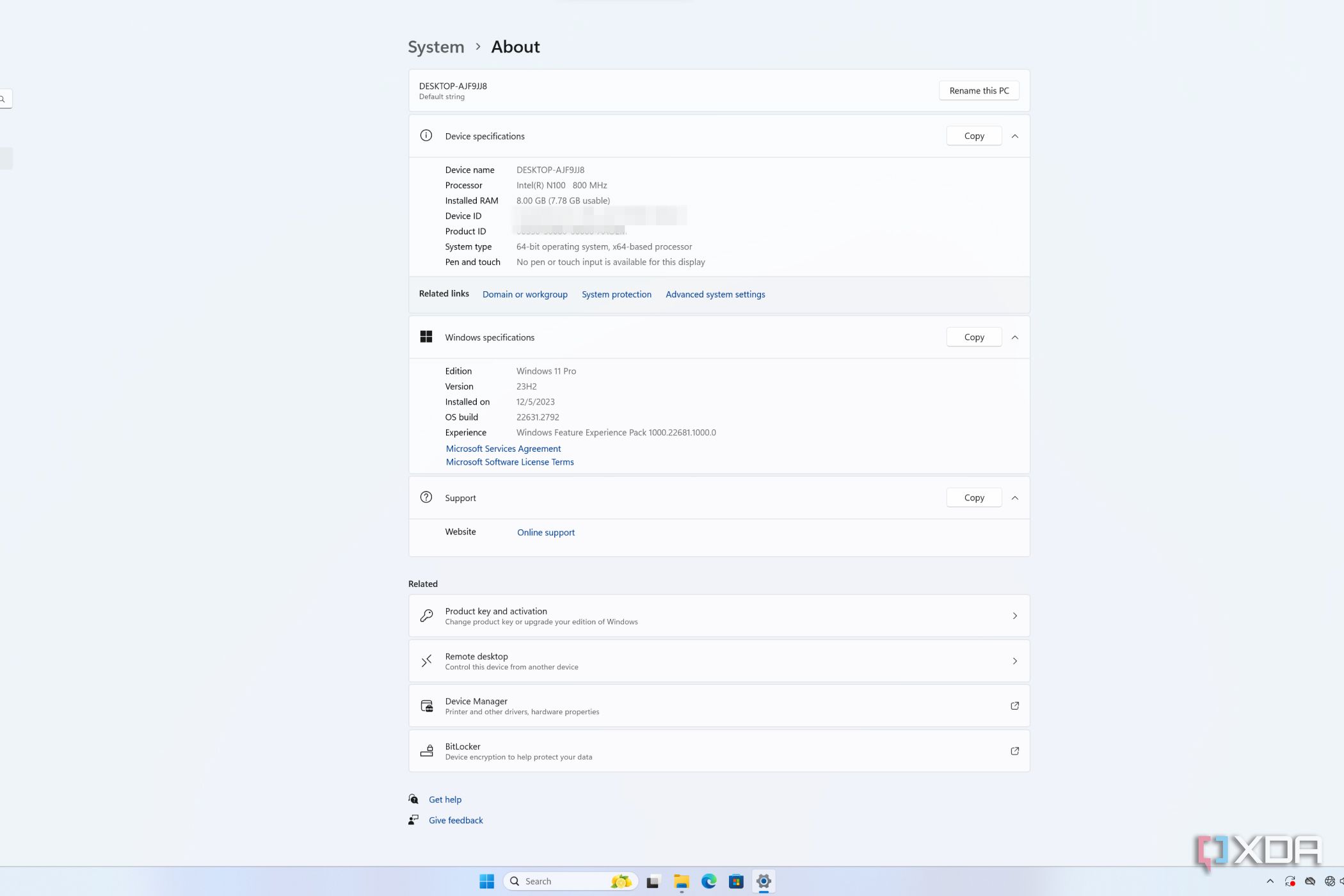 Windows 11 Pro pre-installed on Aiffro K100 NAS