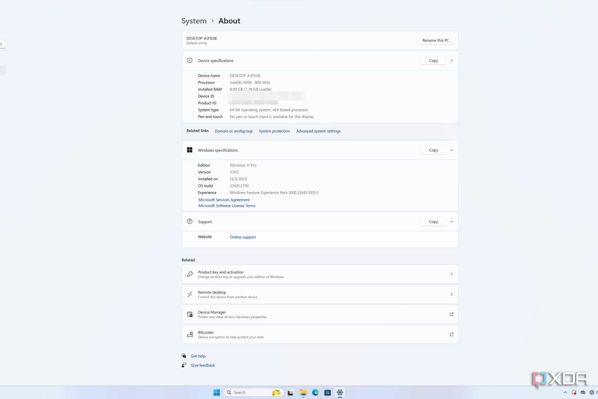 Windows 11 Pro pre-installed on Aiffro K100 NAS