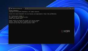 screenshot of windows terminal running chkdsk