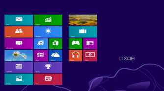 A screenshot of the Windows 8 Start screen