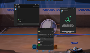 Windows Game Bar with Xbox social features and achievements