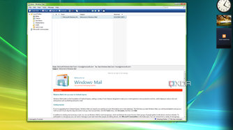 Screenshot of Windows Mail in Windows Vista