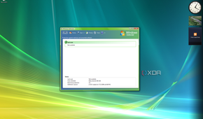 Screenshot of Windows Defender in Windows Vista