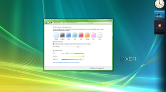 Screenshot of color customization in Windows Vista