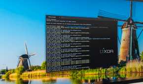 A computer monitor showing Windows Terminal importing a list of app packages