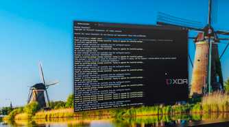 A computer monitor showing Windows Terminal importing a list of app packages