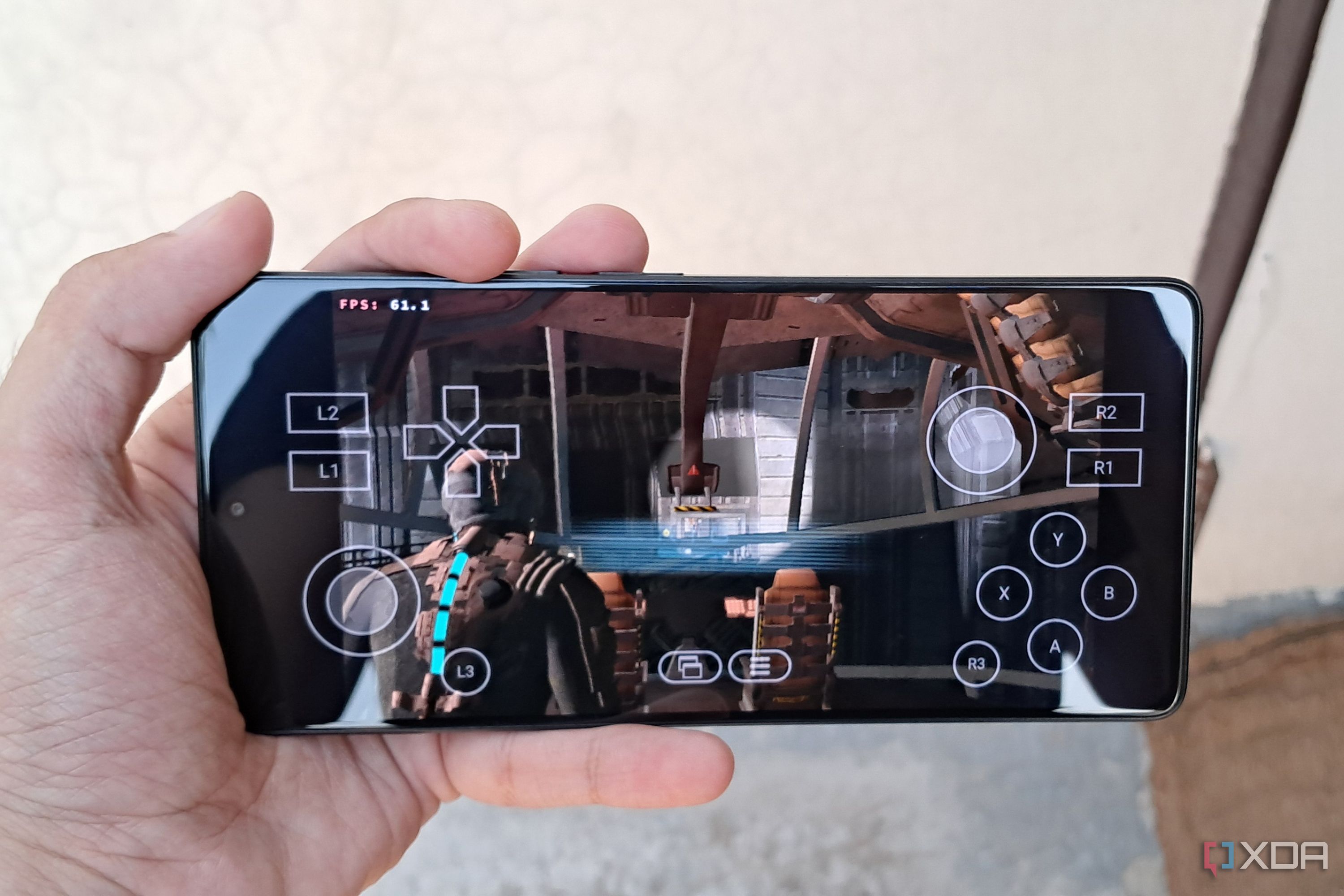 A Poco F5 running Dead Space on Winlator