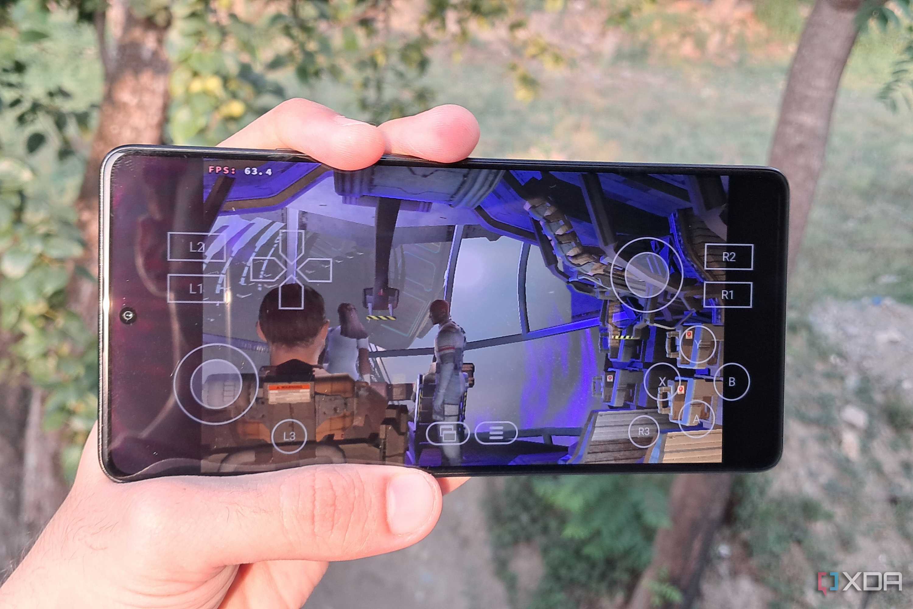A Poco F5 running Dead Space on Winlator