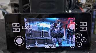 A Poco F5 running Crysis on Winlator