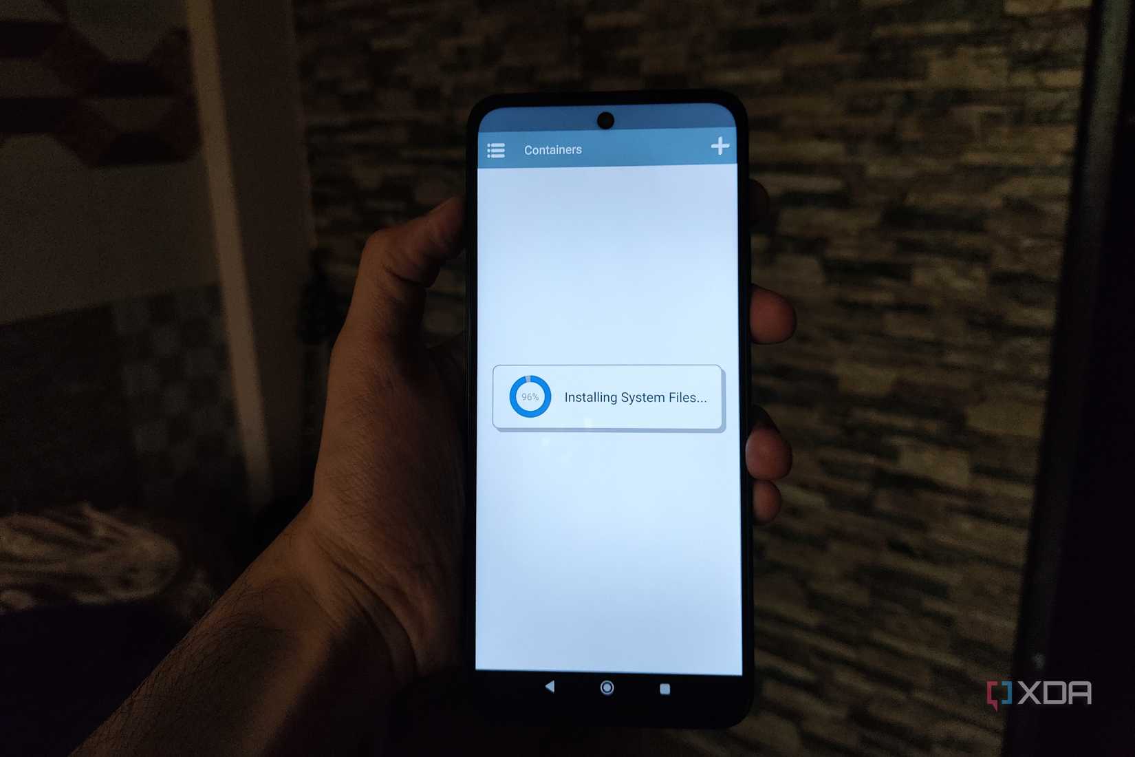 The initial setup procedure to install Winlator