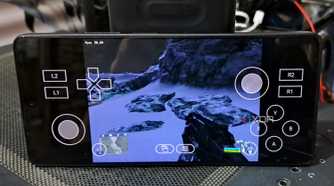 A Poco F5 running Crysis on Winlator