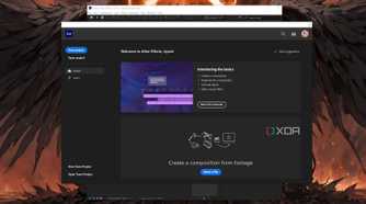 The Adobe After Effects app