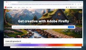 The main Adobe Firefly webpage
