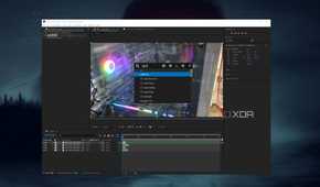 The After Effects interface with the FX Console settings