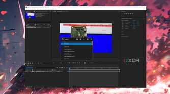 The After Effects interface with the FX Console settings