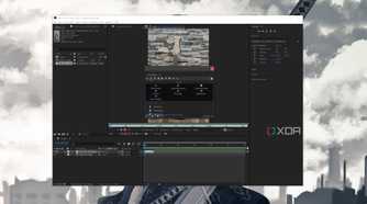 The After Effects interface with the Duik Angela plugins