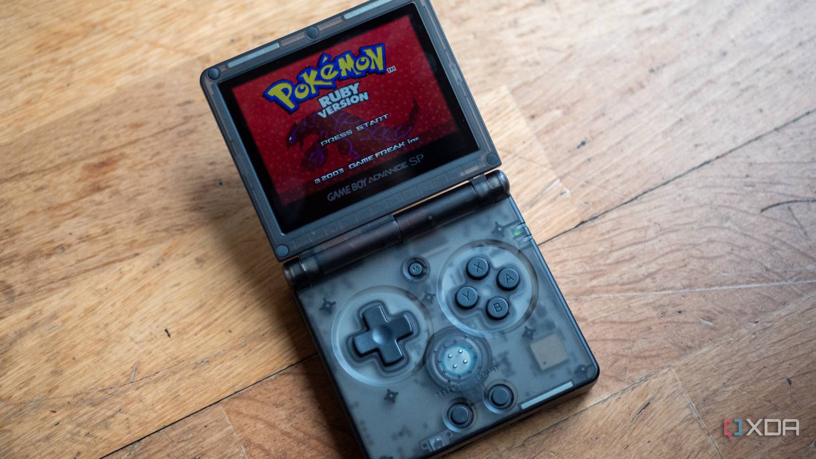 Pokemon Ruby running on the Anbernic RG35XXSP