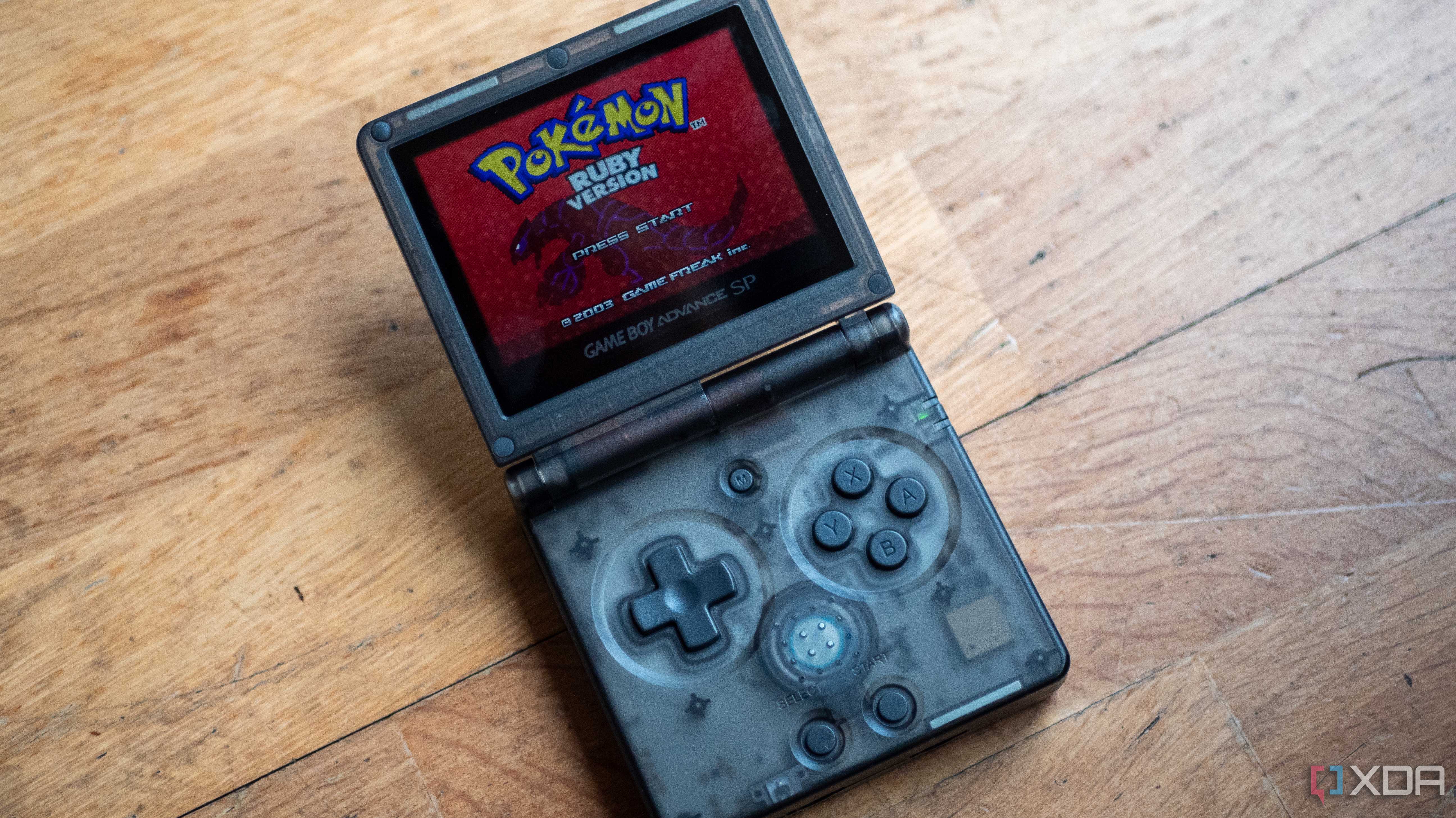 Pokemon Ruby running on the Anbernic RG35XXSP