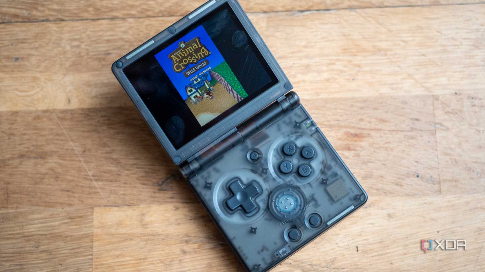 Animal Crossing Wild World running on the Anbernic RG35XXSP