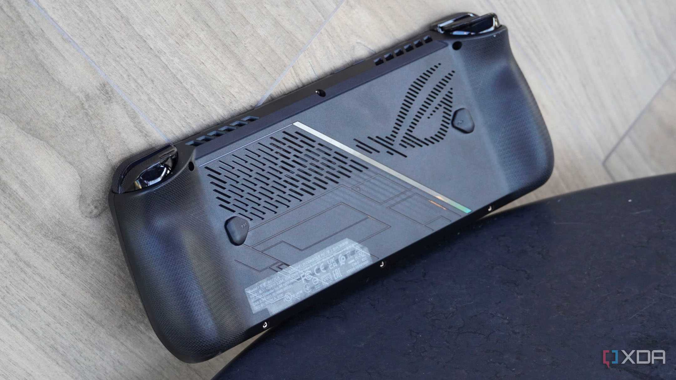The back of the ROG Ally X.