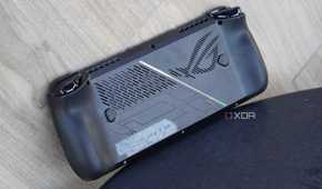 The back of the ROG Ally X.