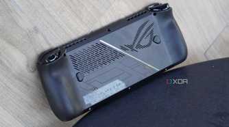 The back of the ROG Ally X.