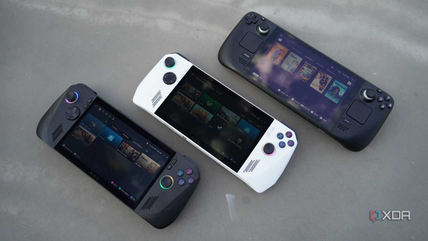 The ROG Ally X vs the ROG Ally vs the Steam Deck.