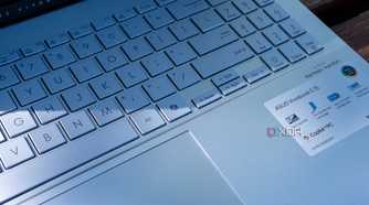 Close-up of the Copilot key on the Asus Vivobook S 15