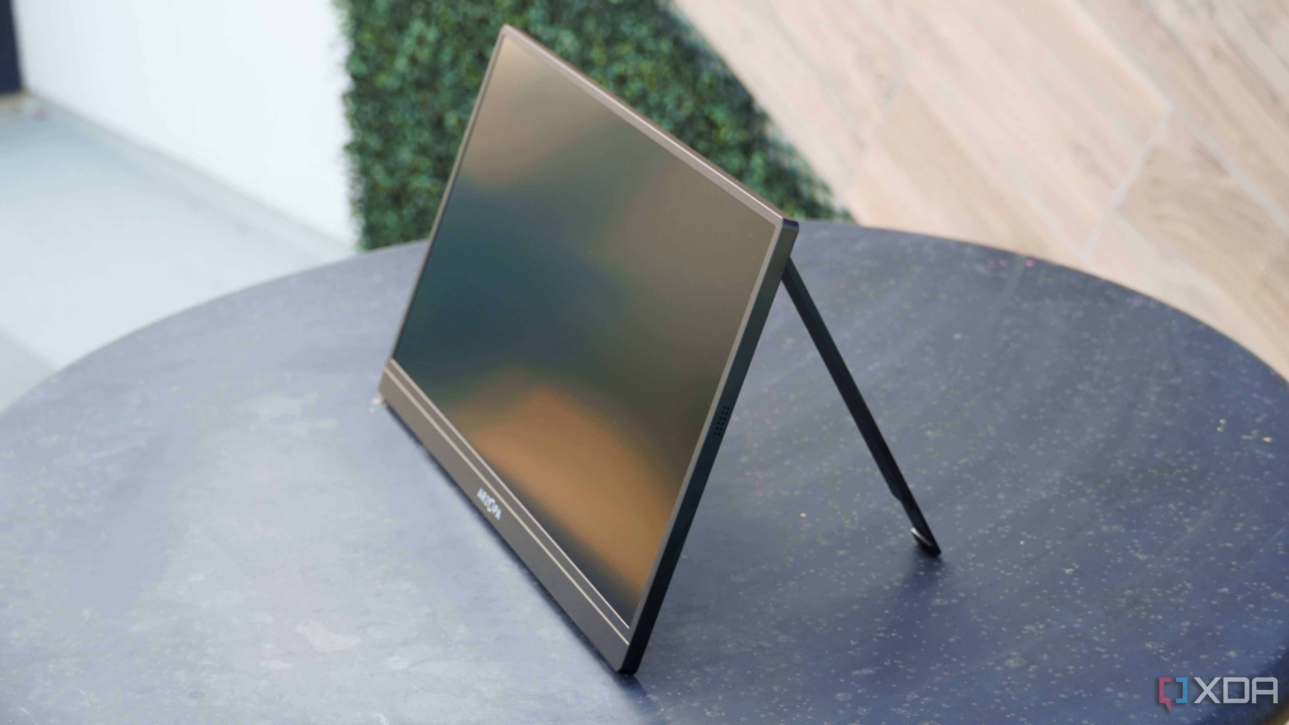 An angled view of an Arzopa portable monitors.
