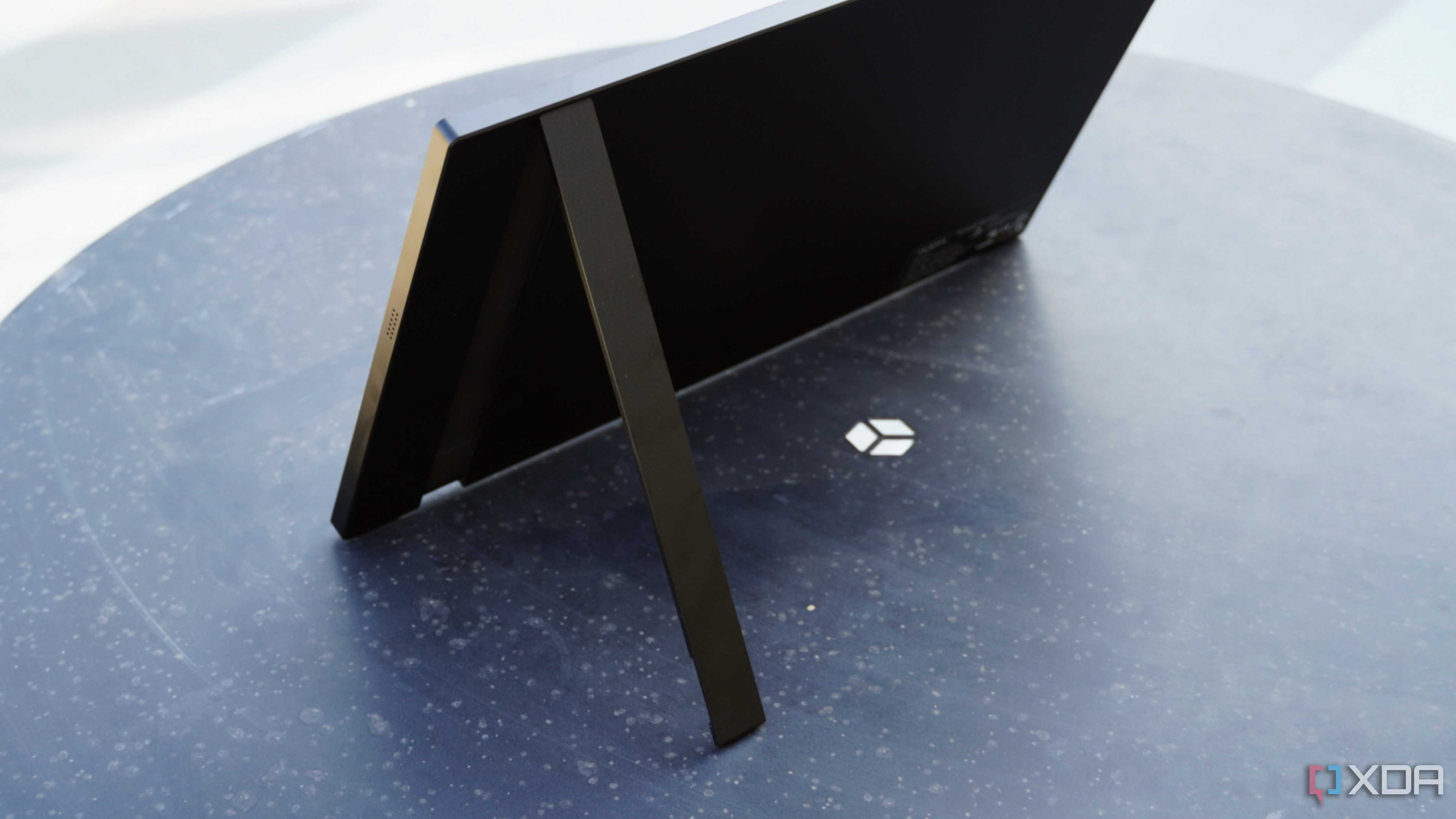 The kickstand of an arzopa portable monitor.