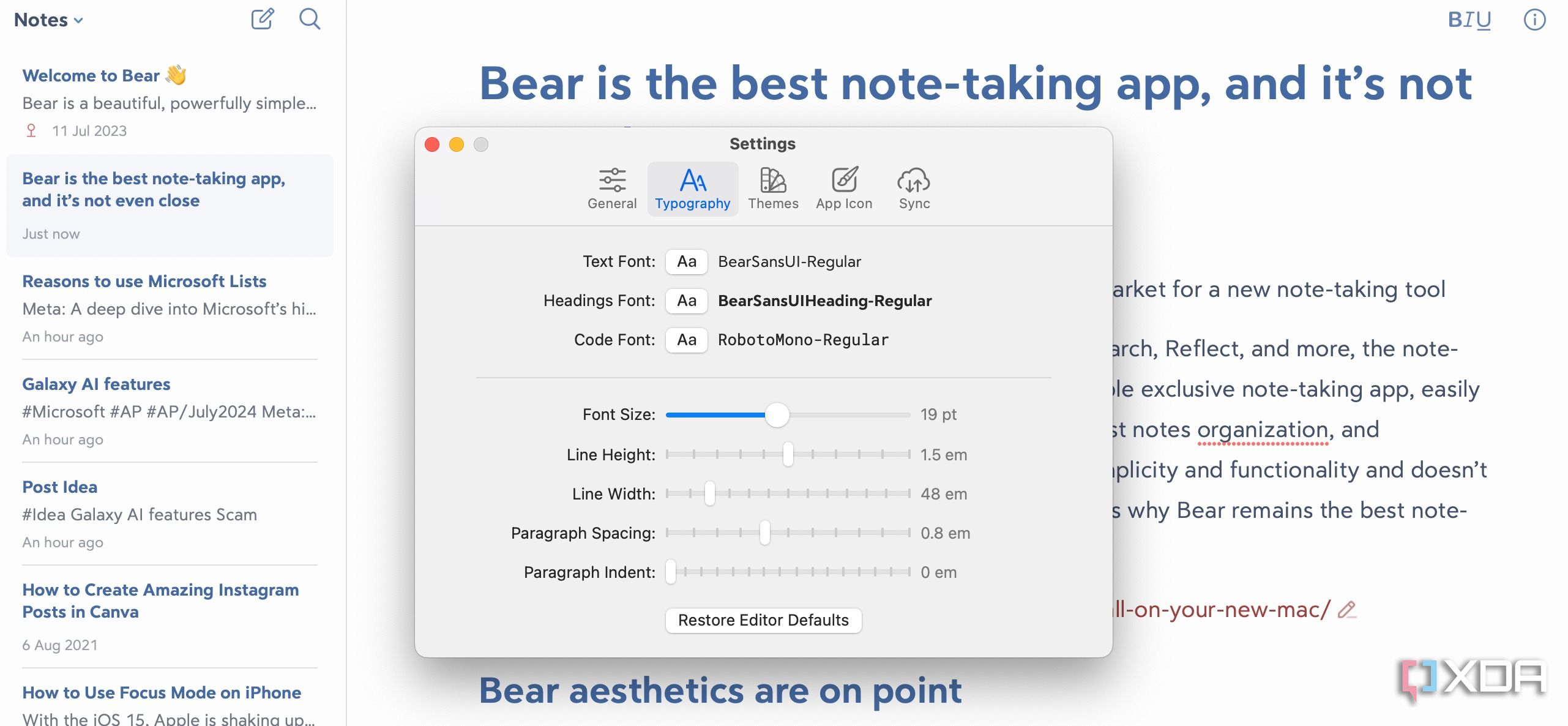 Bear is the best note-taking app, without a doubt