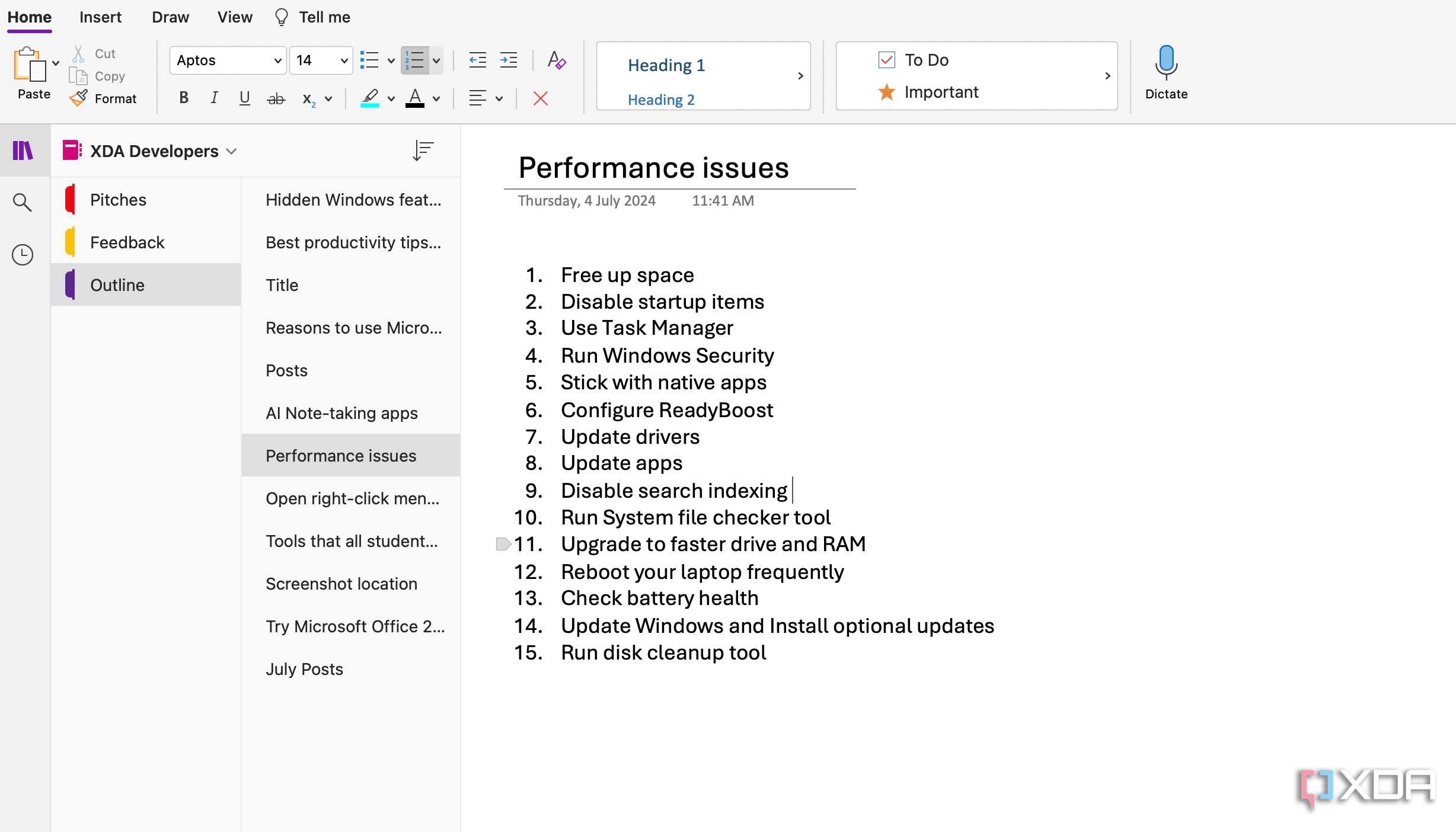 Bear vs OneNote 1