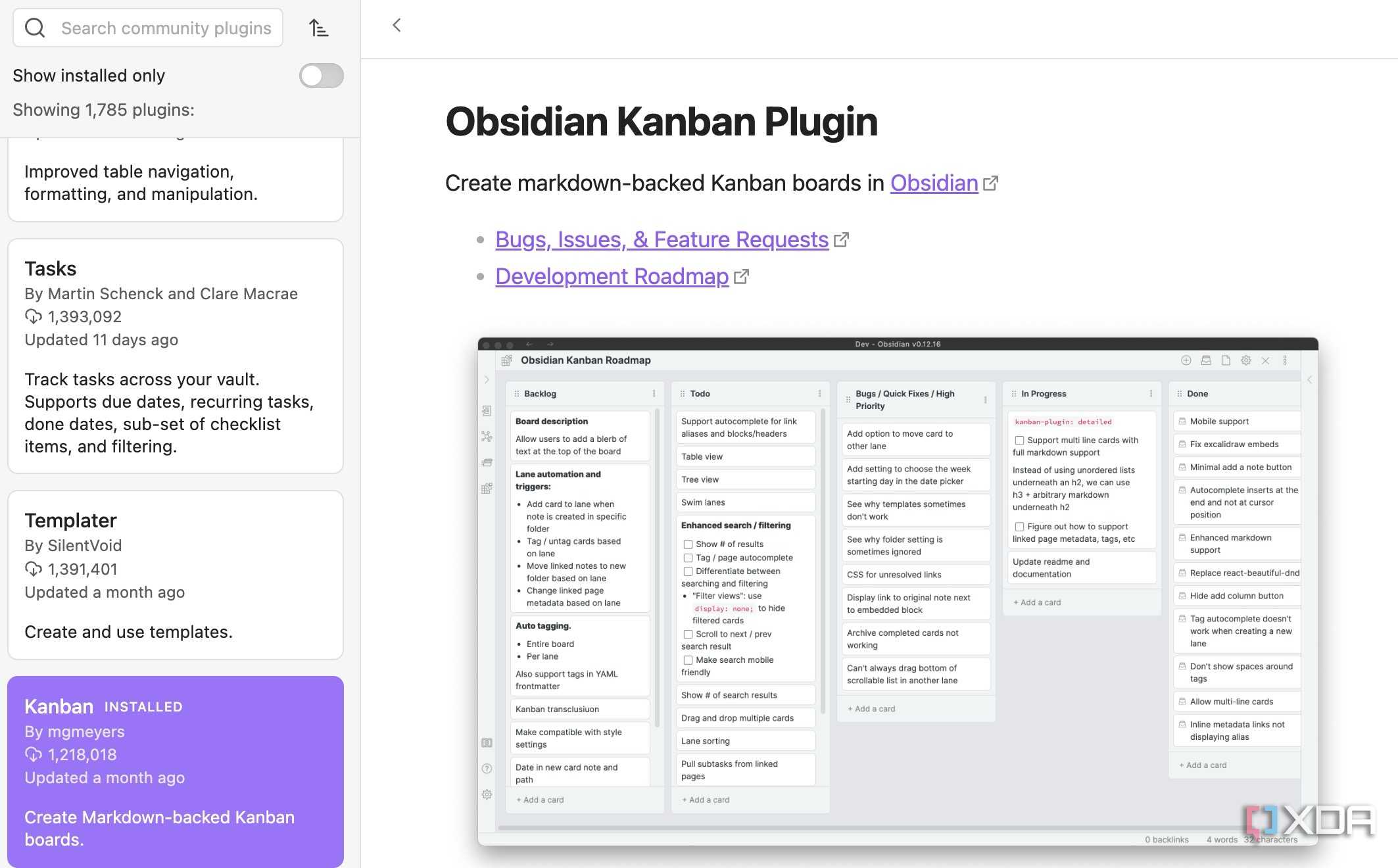 enable kanban boards in Obsidian