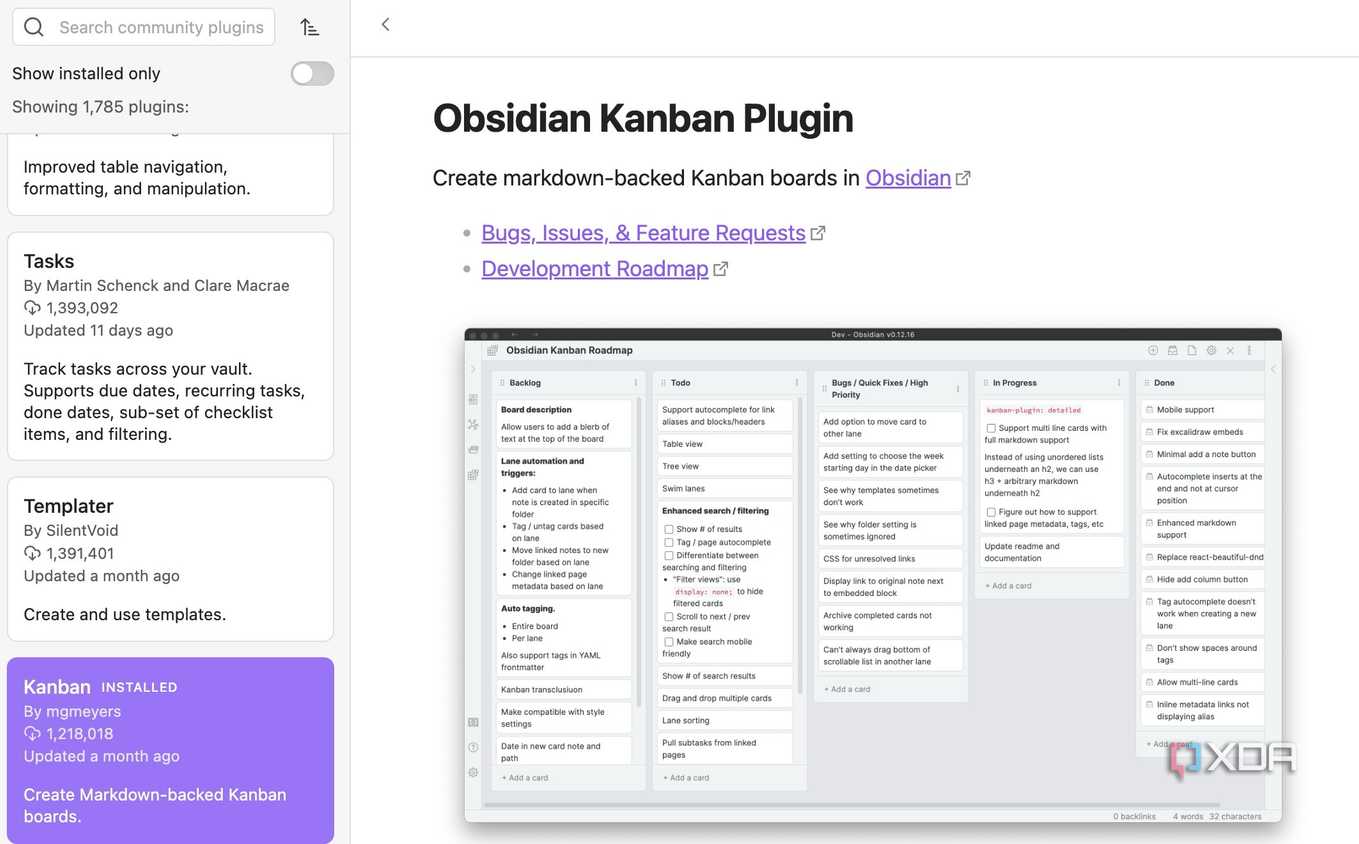 enable kanban boards in Obsidian