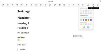 Editing toolbar in Obsidian